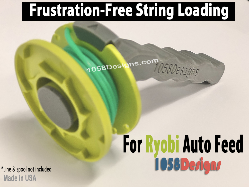 RYOBI Trimmer Line Spool Refill Tool for String Auto Feed Line Spools -  1058 Designs Refill-w-Ease