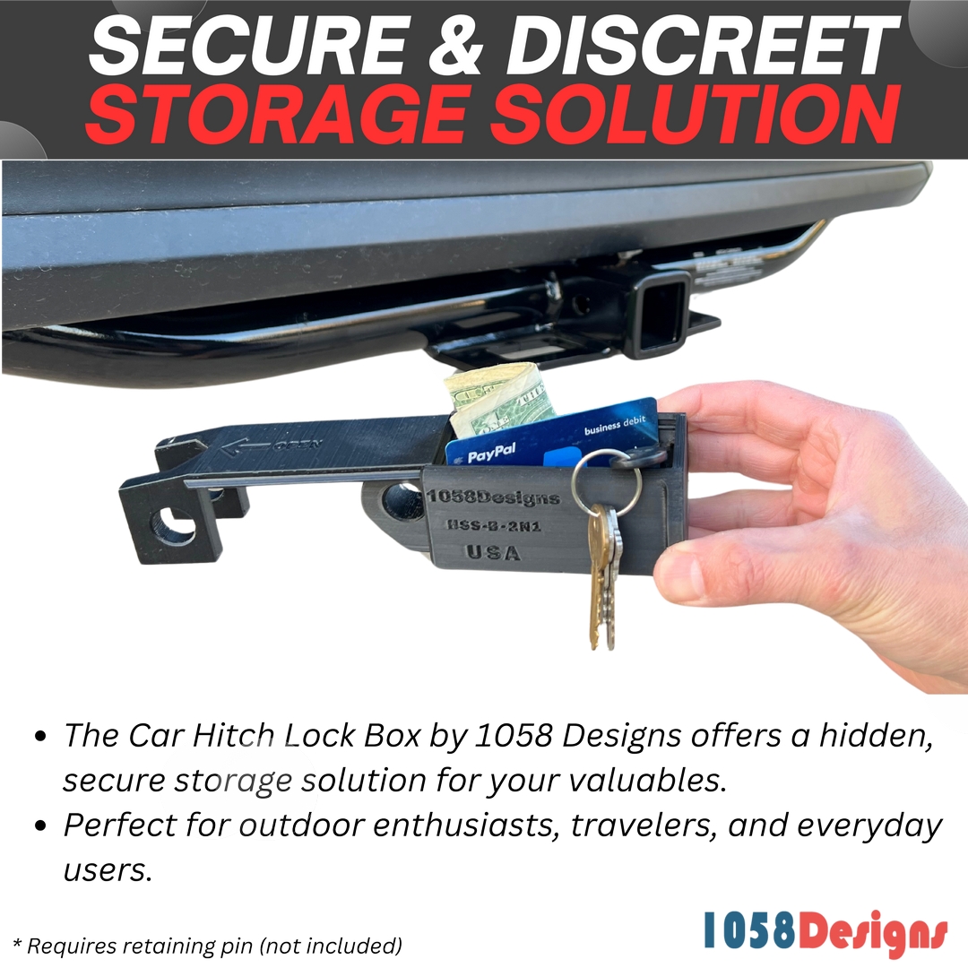 Car Hitch Lock Box Safe - 1058 Designs 09