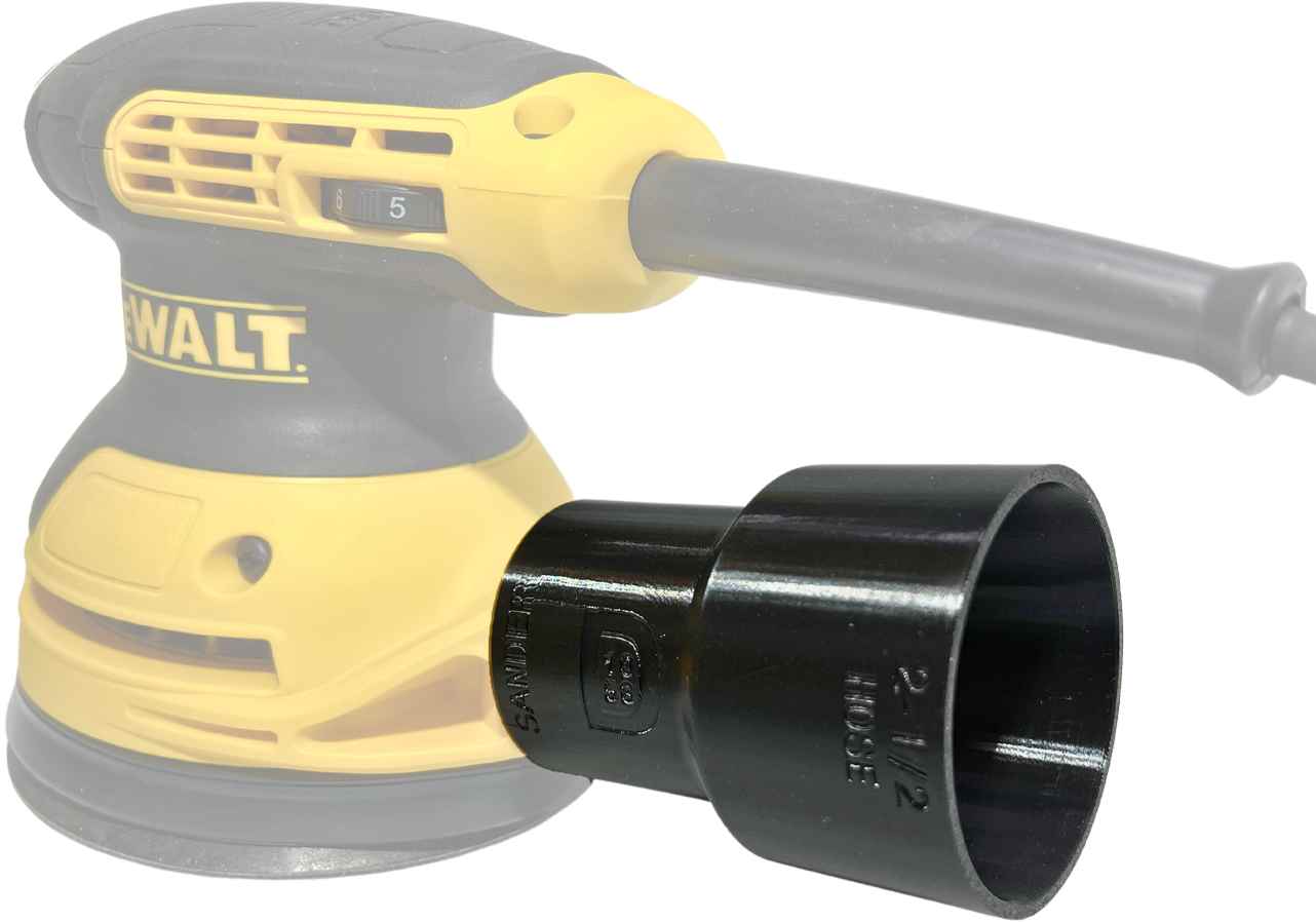 Sander Vacuum Adapter 2_5 inch for DeWalt or Craftsman Sanders DEW-RND by 1058 DESIGNS main 01