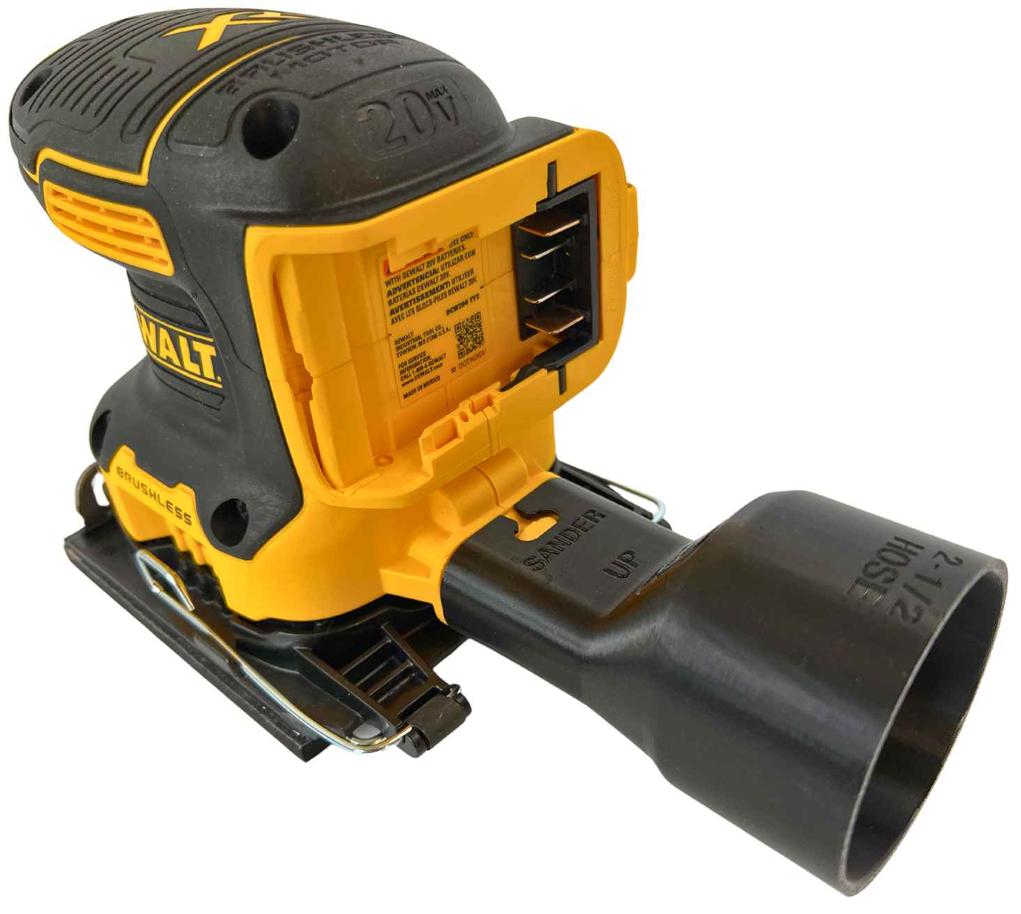 Sander Vacuum Adapter for DeWalt DeWalt Sheet Palm Sanders DCW200, DCW200B, DCW200D1, DCW210D1, DCW200P1 Sanders DEW-REC by 1058 DESIGNS main 03