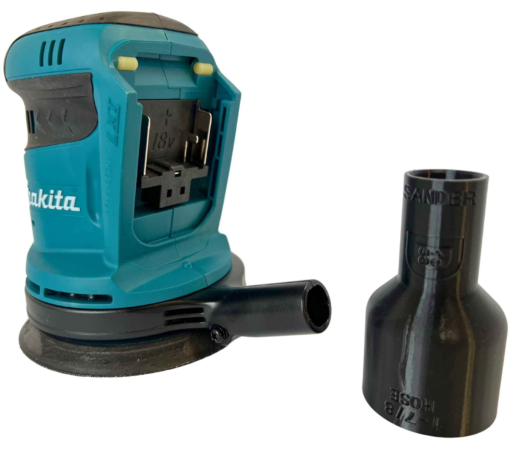 Sander Vacuum Adapter for most Makita Sanders - Shop Vac Hose Attachment for Dust Collection Reducer